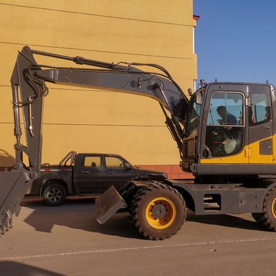 2200rpm gereden Mini Excavator Bucket Wheel Excavator met Cummins-Motor