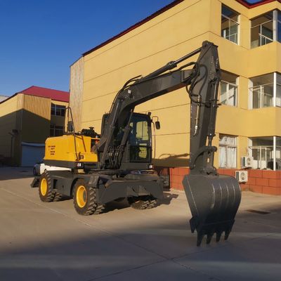 2200rpm gereden Mini Excavator Bucket Wheel Excavator met Cummins-Motor