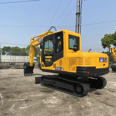 1100rpm het hydraulische Spoor van Mini Household Excavator With Rubber van het Kruippakjegraafwerktuig