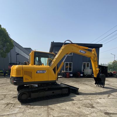 1100rpm het hydraulische Spoor van Mini Household Excavator With Rubber van het Kruippakjegraafwerktuig