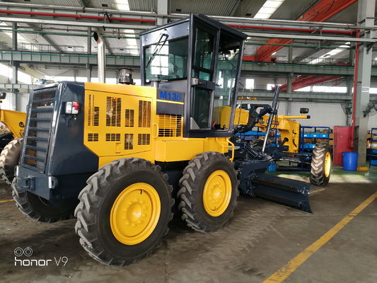Van de het Materiaalmotor van het hydraulische remsysteem de Zware Nivelleermachine Mini For Road Construction
