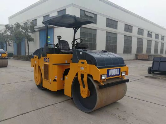 De gearticuleerde Rol 6000kg Mini Road Roller van de Kader Trillende Enige Trommel