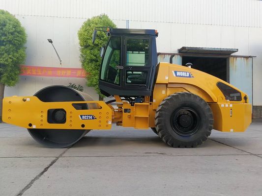 De dubbele Op zwaar werk berekende Gang van de Trommel Trillingswegwals achter Trillingsrol
