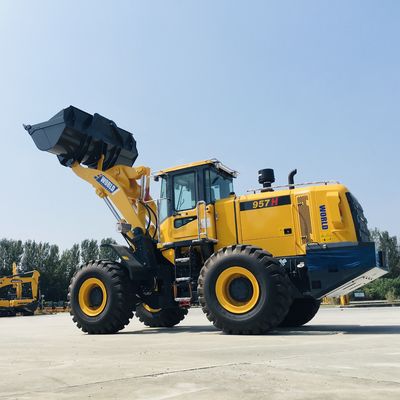 Electric Power-de Tractoren van Wielenfront end loader small farm met 3m3-Emmer