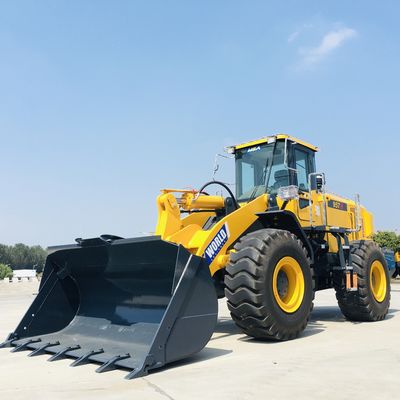 Electric Power-de Tractoren van Wielenfront end loader small farm met 3m3-Emmer