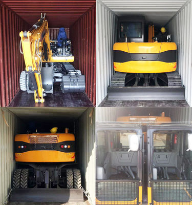 Van het Graafwerktuigtwo in one van 2200 T/min het Kleine Graafwerktuig Op wielen van het de Machtswiel