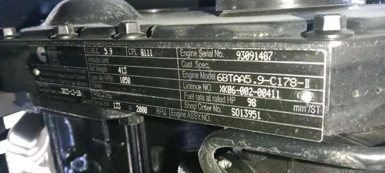 gelijkaardige die PC200 met Cummins-motor voor kruippakjetype van het Bouwgrondverzet graafwerktuig wordt gebruikt