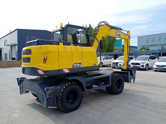 Mechanisch Mini Wheel Crawler Excavator Bucket 0,2--.6cbm voor Schone Rivier