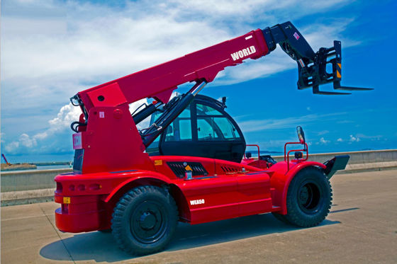 Vorkheftruck van het wereld5ton de Ruwe Terrein met Certificatie Telescopische Manager