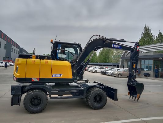 China Mechanisch Wheel Type Excavator met grijpt voor Hout of Gras vast