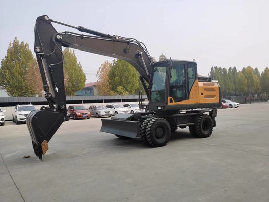 92 kW motor Mini graafmachine Max. Graafstraal 8000MM 9.00-20/8 banden