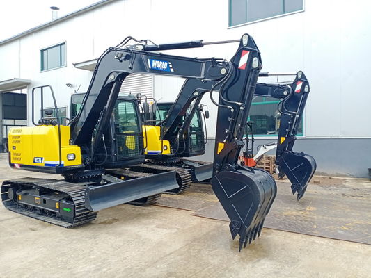7500 kg machinegewicht mini graafmachine met een hydraulische systeemdruk van 27Mpa