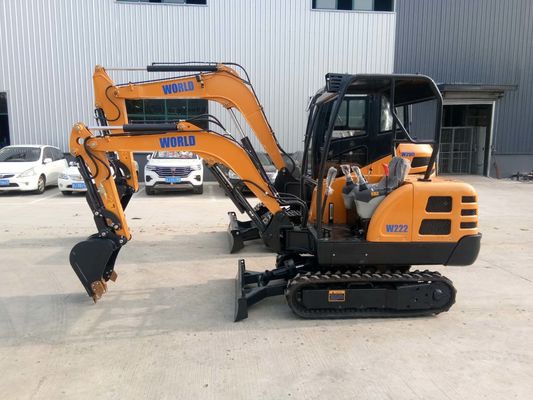 2020 mm Minimum Swing Radius Compact Crawler Excavator Constructieoplossing 0,1 M3