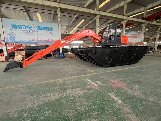 China Top Brand Niet-Gebruikte Amfibische Graafmachine HK150SD Met 0,25 M3 Rivier Reinigingsmachine Long Reach Boom