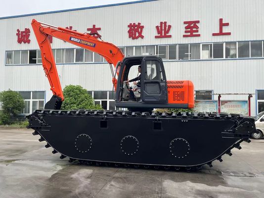China Top Brand Niet-Gebruikte Amfibische Graafmachine HK150SD Met 0,25 M3 Rivier Reinigingsmachine Long Reach Boom