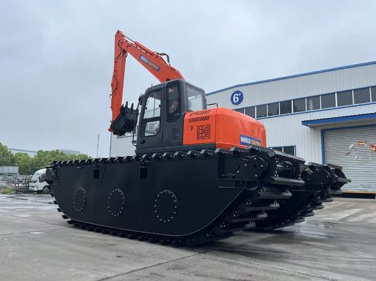 China Top Brand Niet-Gebruikte Amfibische Graafmachine HK150SD Met 0,25 M3 Rivier Reinigingsmachine Long Reach Boom