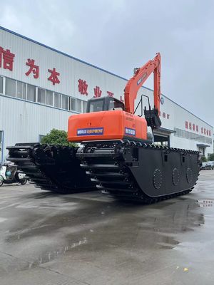 China Top Brand Niet-Gebruikte Amfibische Graafmachine HK150SD Met 0,25 M3 Rivier Reinigingsmachine Long Reach Boom