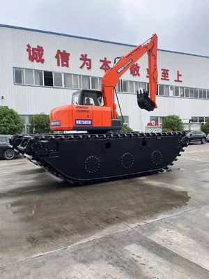 China Top Brand Niet-Gebruikte Amfibische Graafmachine HK150SD Met 0,25 M3 Rivier Reinigingsmachine Long Reach Boom