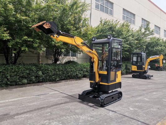 mini graafmachine 0,02 tot 0,5 M3 bedrijfsgewicht 1000 kg rubberen of stalen spoor