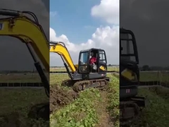 2200kw Mini Crawler Excavator Yellow Color-Micro Mini Excavator